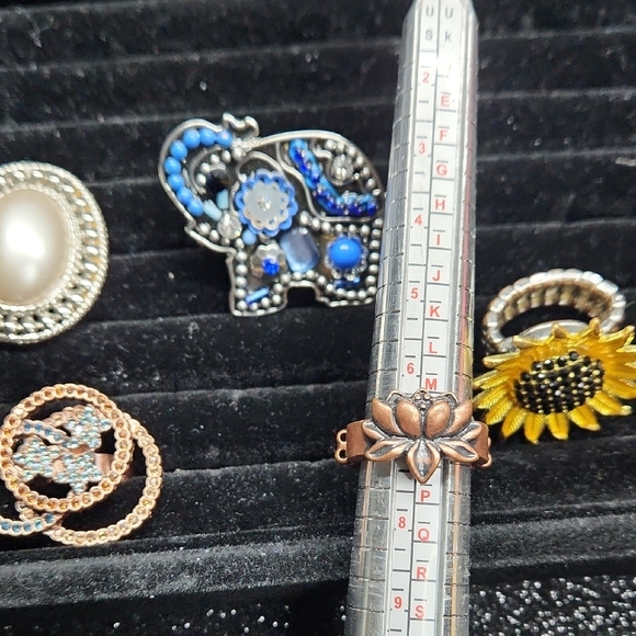 Mixed Color Ring Lot Of 5 - Picture 3 of 7